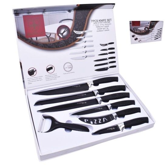 Set 6 Facas + Descascador KIKASA