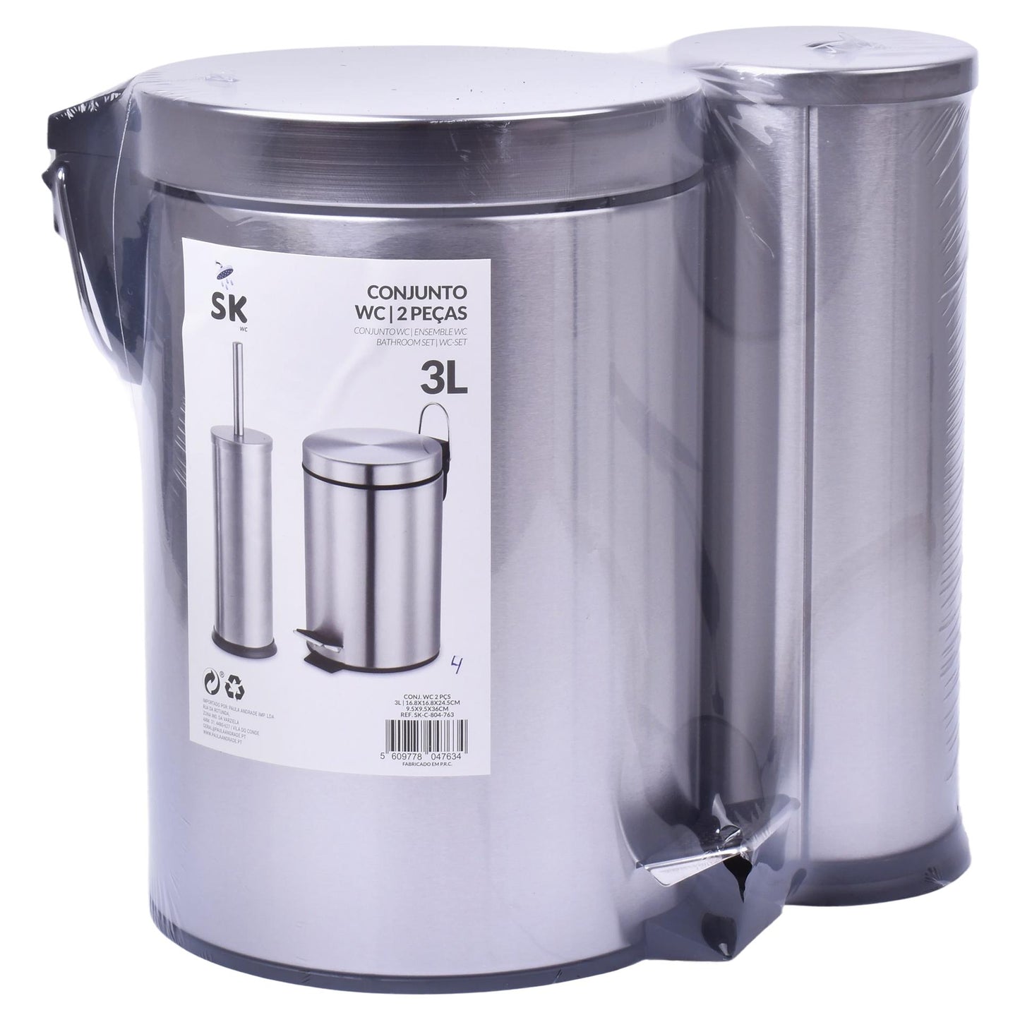 Conjunto WC - Caixote do Lixo + Piaçaba KIKASA