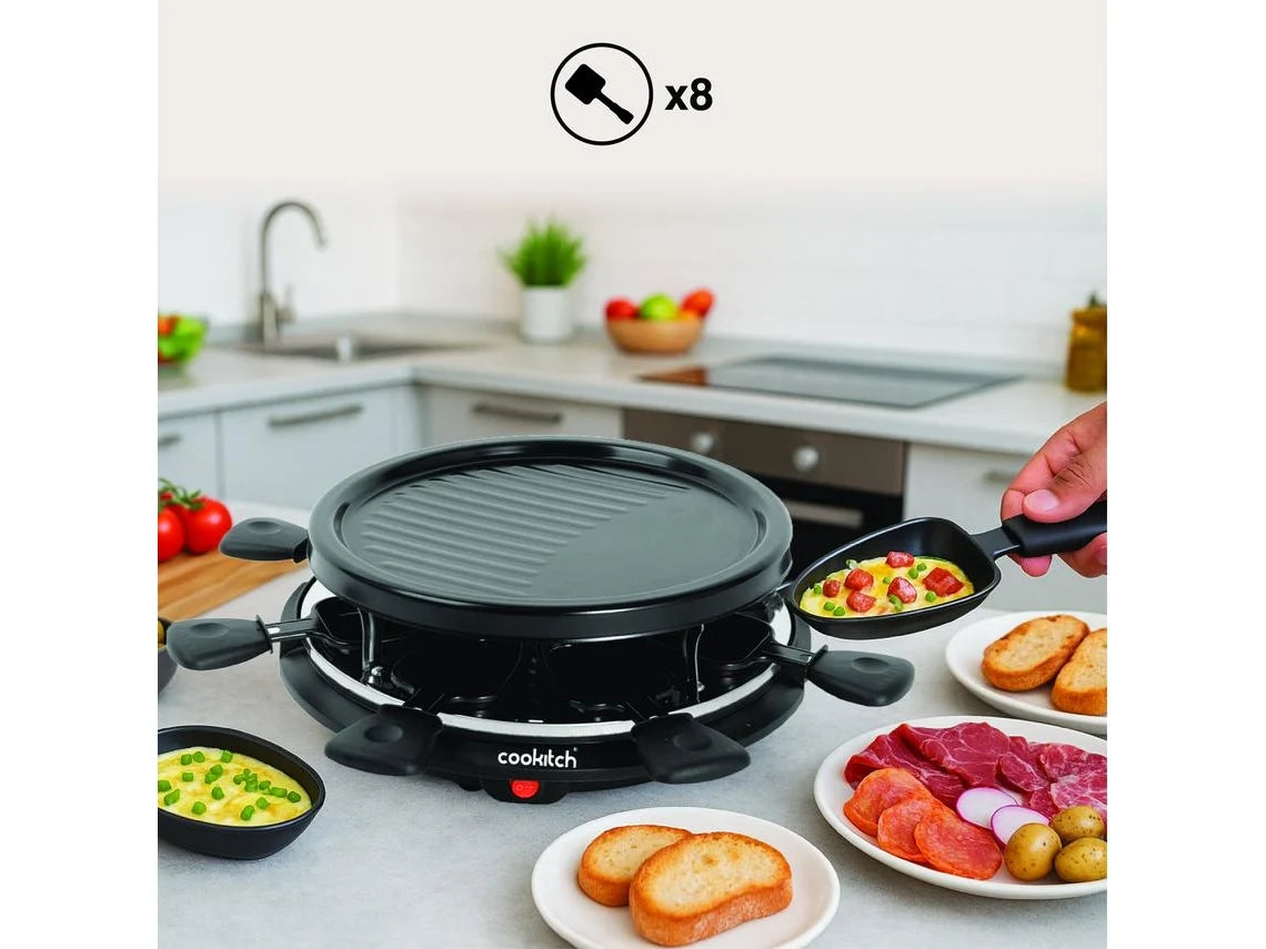 Grelhador Raclette Redonda 8 Pessoas 800w Cookitch