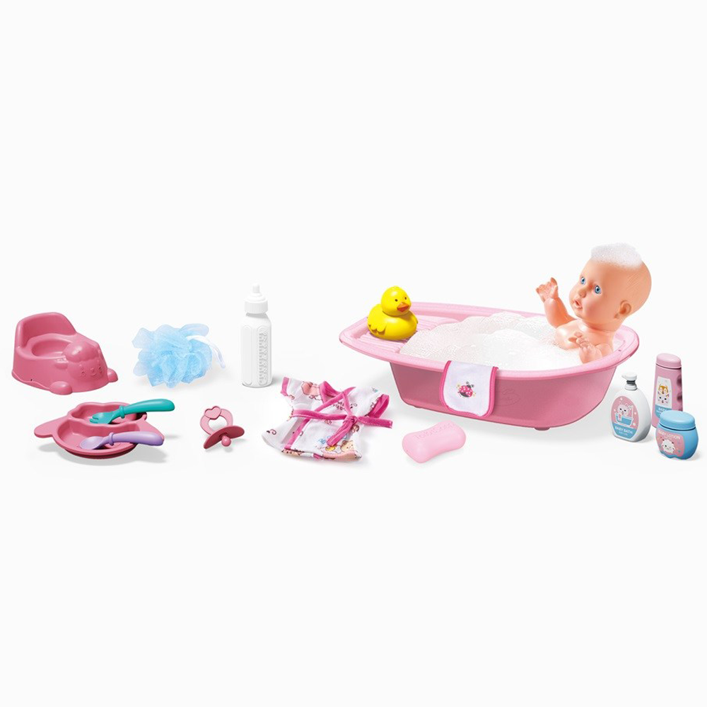 Conj. Banho + Boneca de c/Som (9 Polegadas) NEQUITO