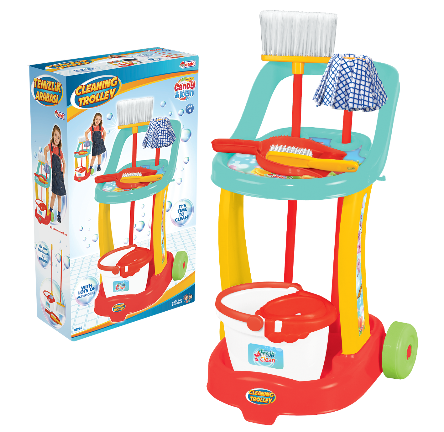 Candy & Ken Cleaning Trolley KIDZUP