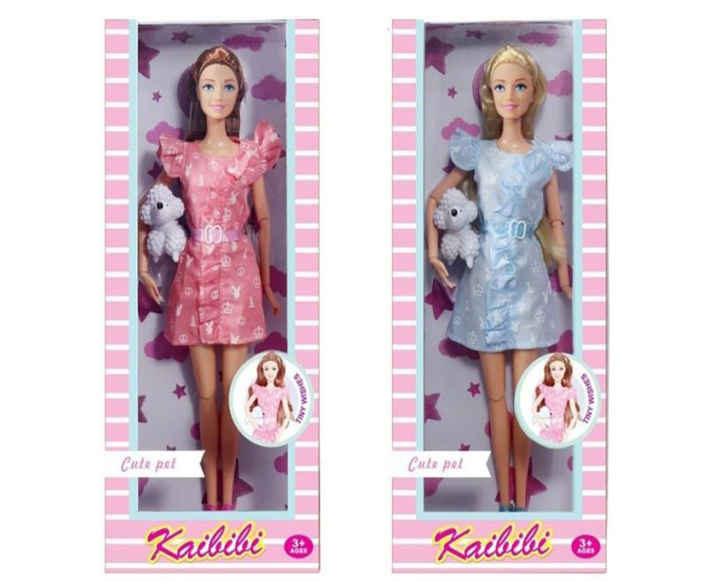 Boneca 30CM c/Cãozinho KAIBIBI