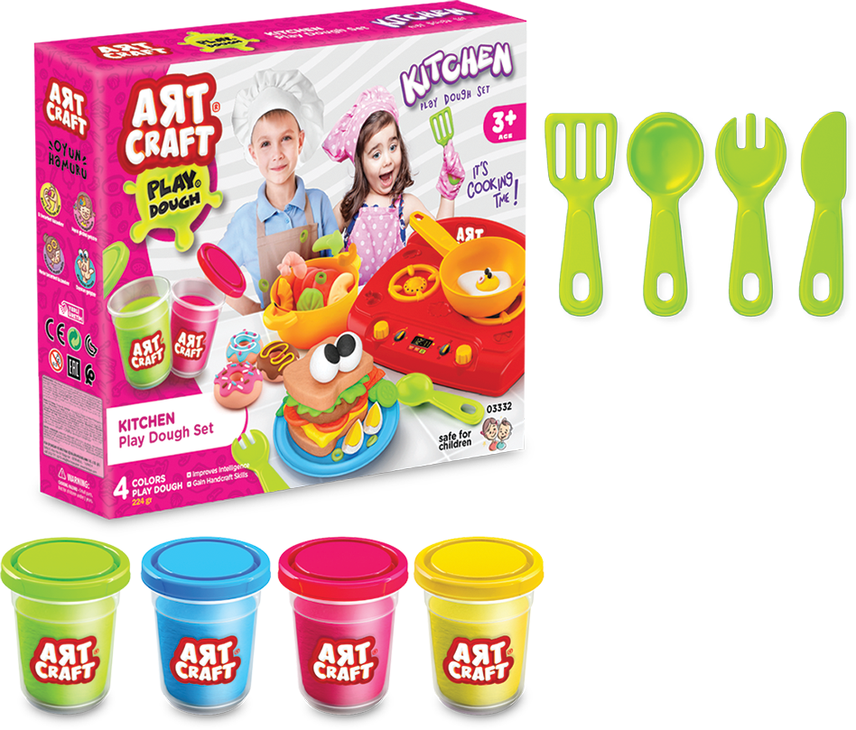 Kitchen Dough Set 12pcs 224gr ART CRAFT