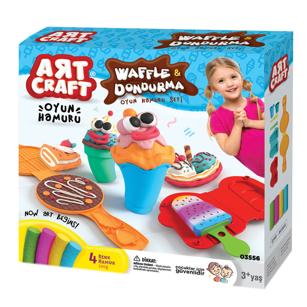 Waffle and Ice-Cream Dough Set ART CRAFT