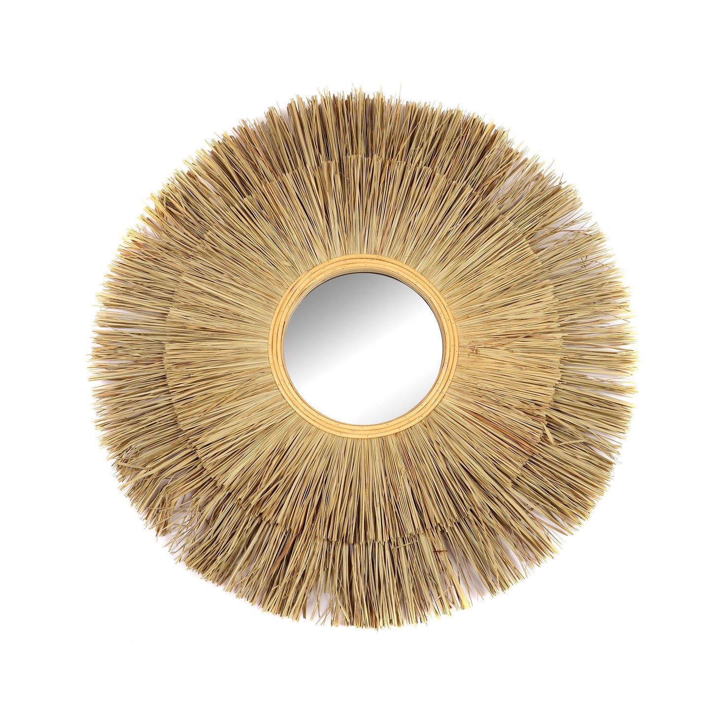 Espelho em Capim-Marinho (Diâmetro: 90 cm)