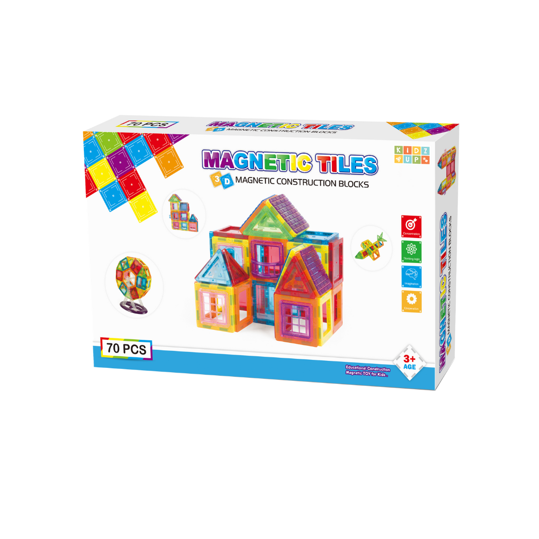 Blocos Magnéticos 70 Peças