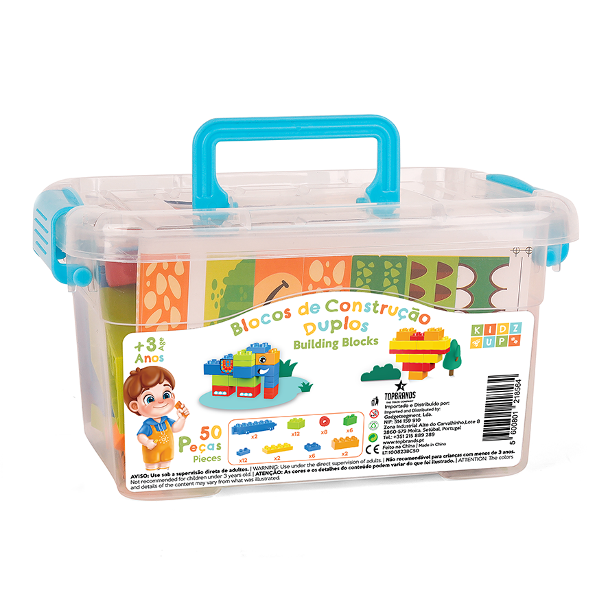 Blocos de Construção Duplo 50PCS KIDZUP