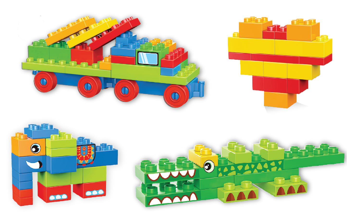 Blocos de Construção Duplo 260PCS KIDZUP
