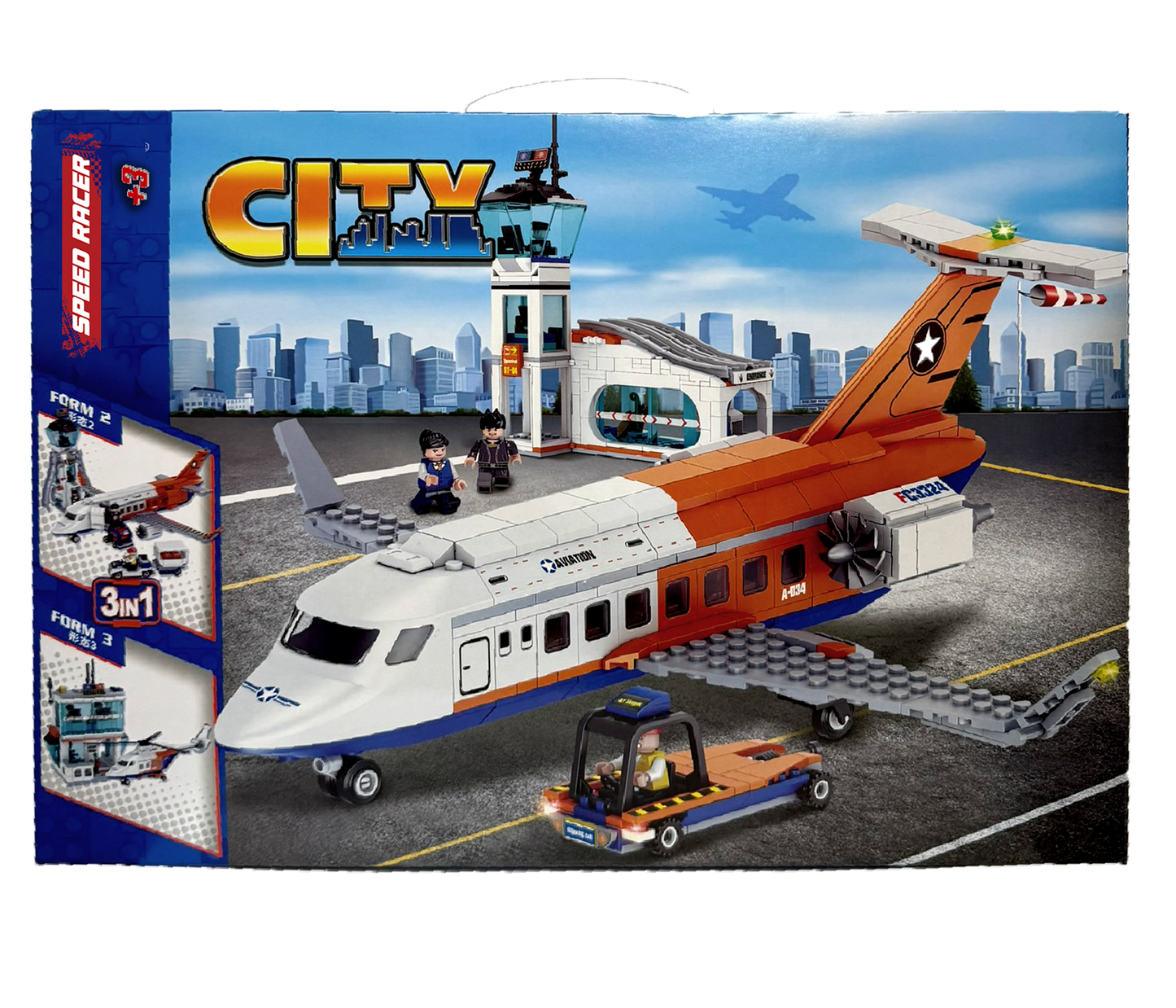 Blocos Construção Centro Aviação 697PCS KIDZUP