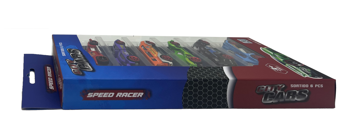 Pack 6 Cars Sortido SPEEDRACER