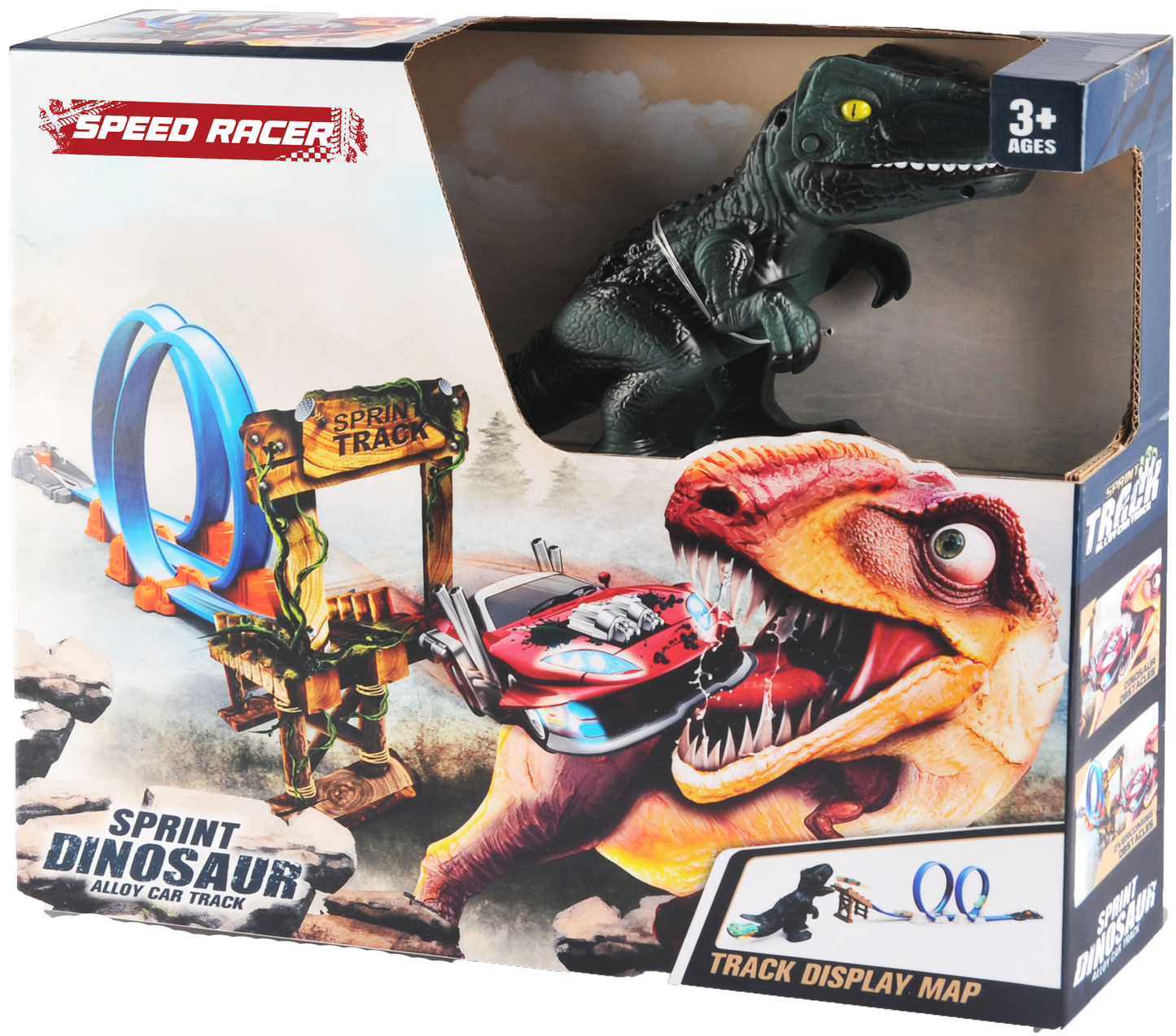 Pista Velociraptor Attack Double Loop SPEEDRACER