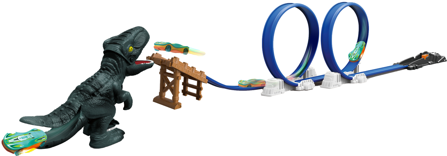 Pista Velociraptor Attack Double Loop SPEEDRACER