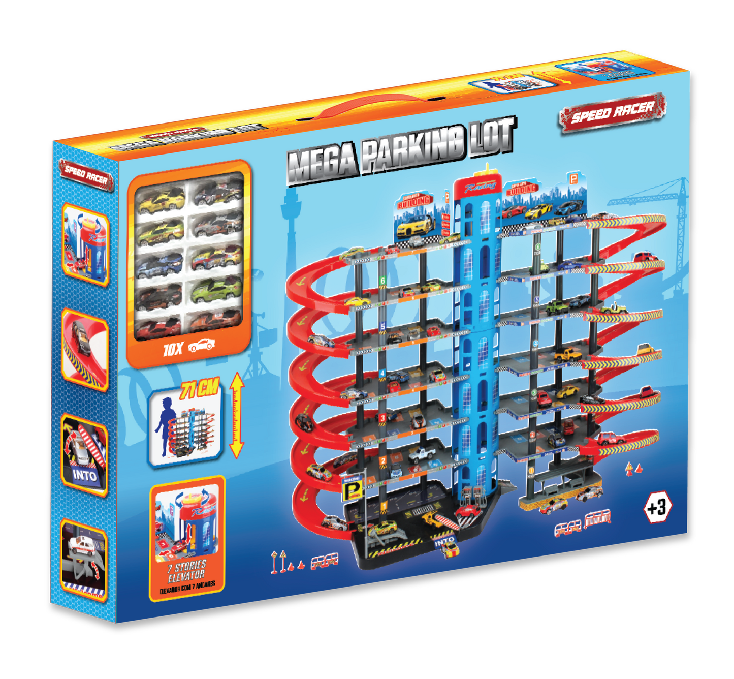 Mega Parque Estacionamento 7 Pisos Double SPEEDRACER