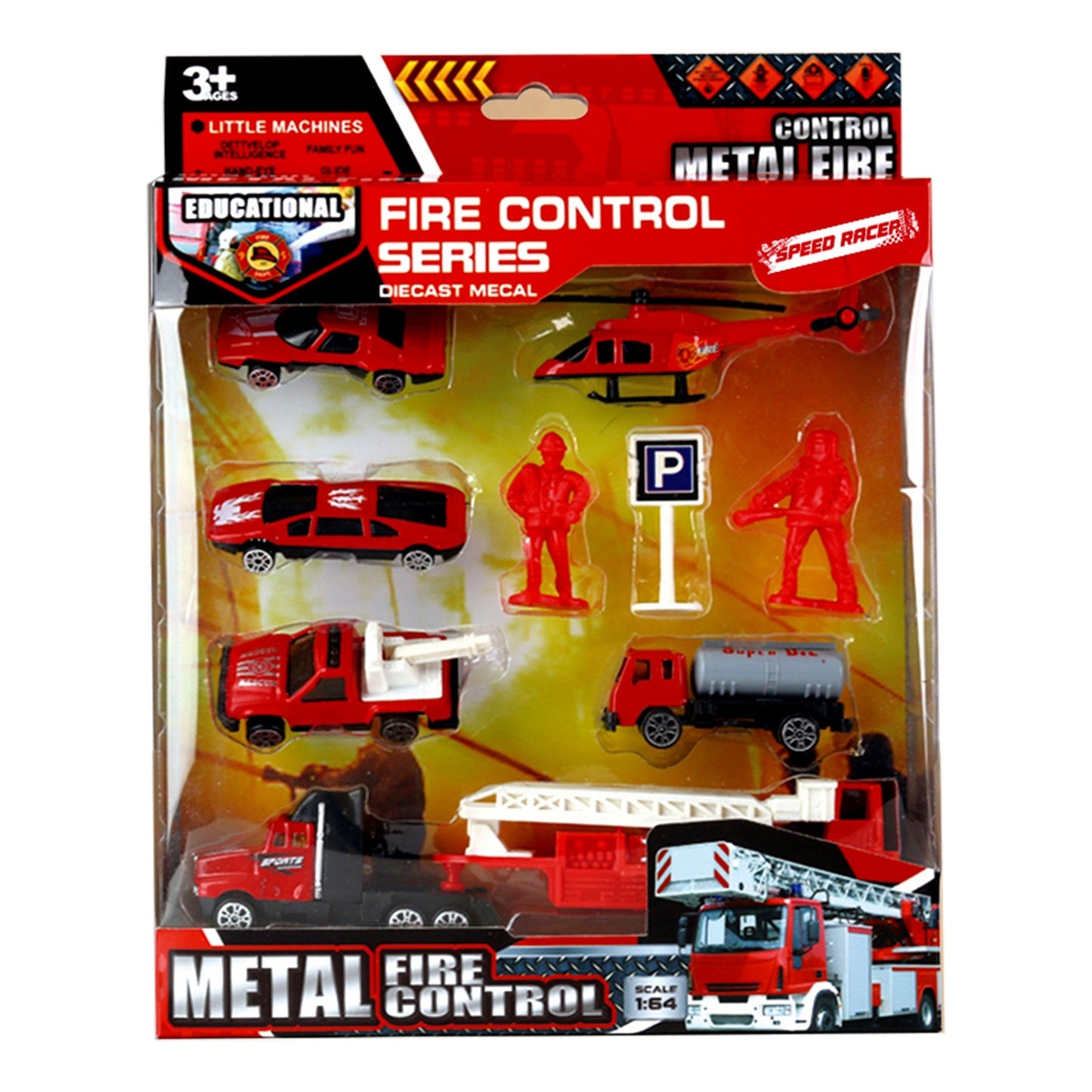 Conjunto Bombeiros 9PCS