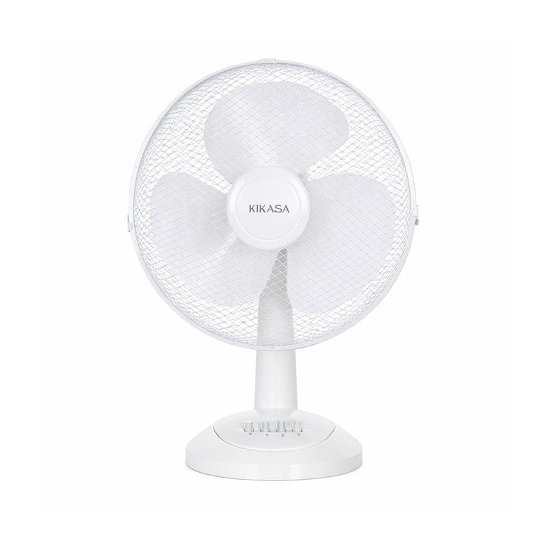 Ventoinha de Mesa 40w 35cm 3 Vel White Kikasa
