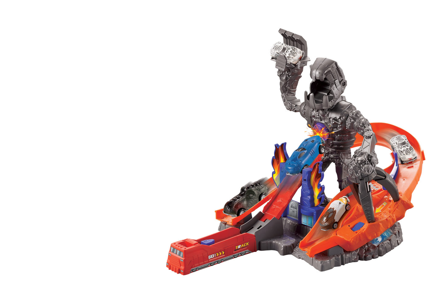 Mega Pista Robô Fogo SPEEDRACER