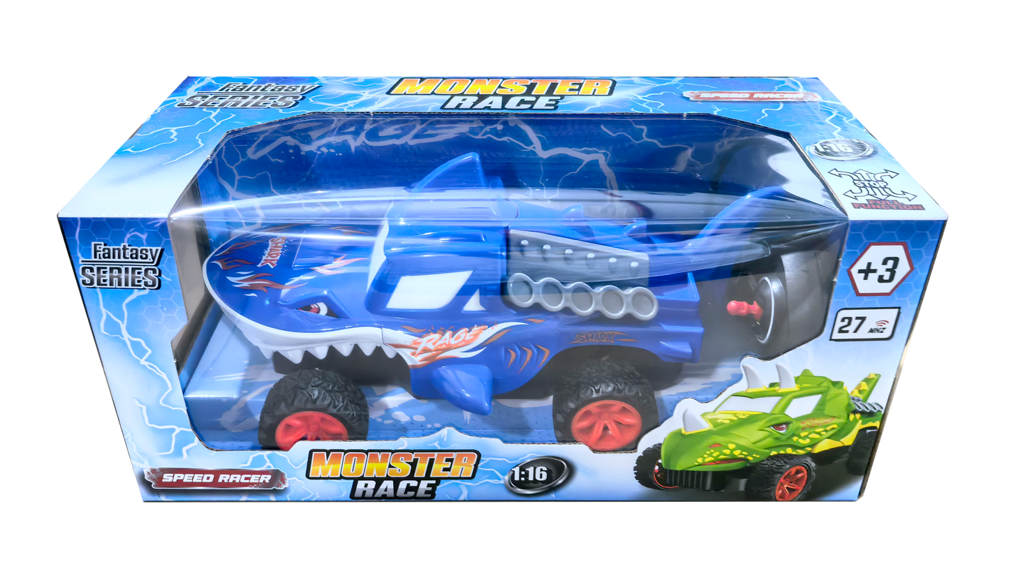 R/C 1:16 Tubarão Azul c/Luz e Som SPEEDRACER