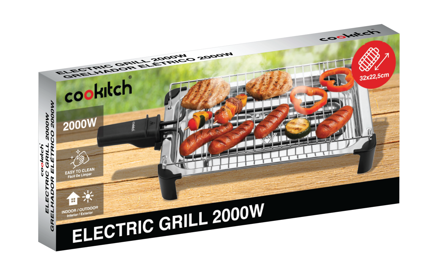 Grelhador Elétrico 2000W COOKITCH