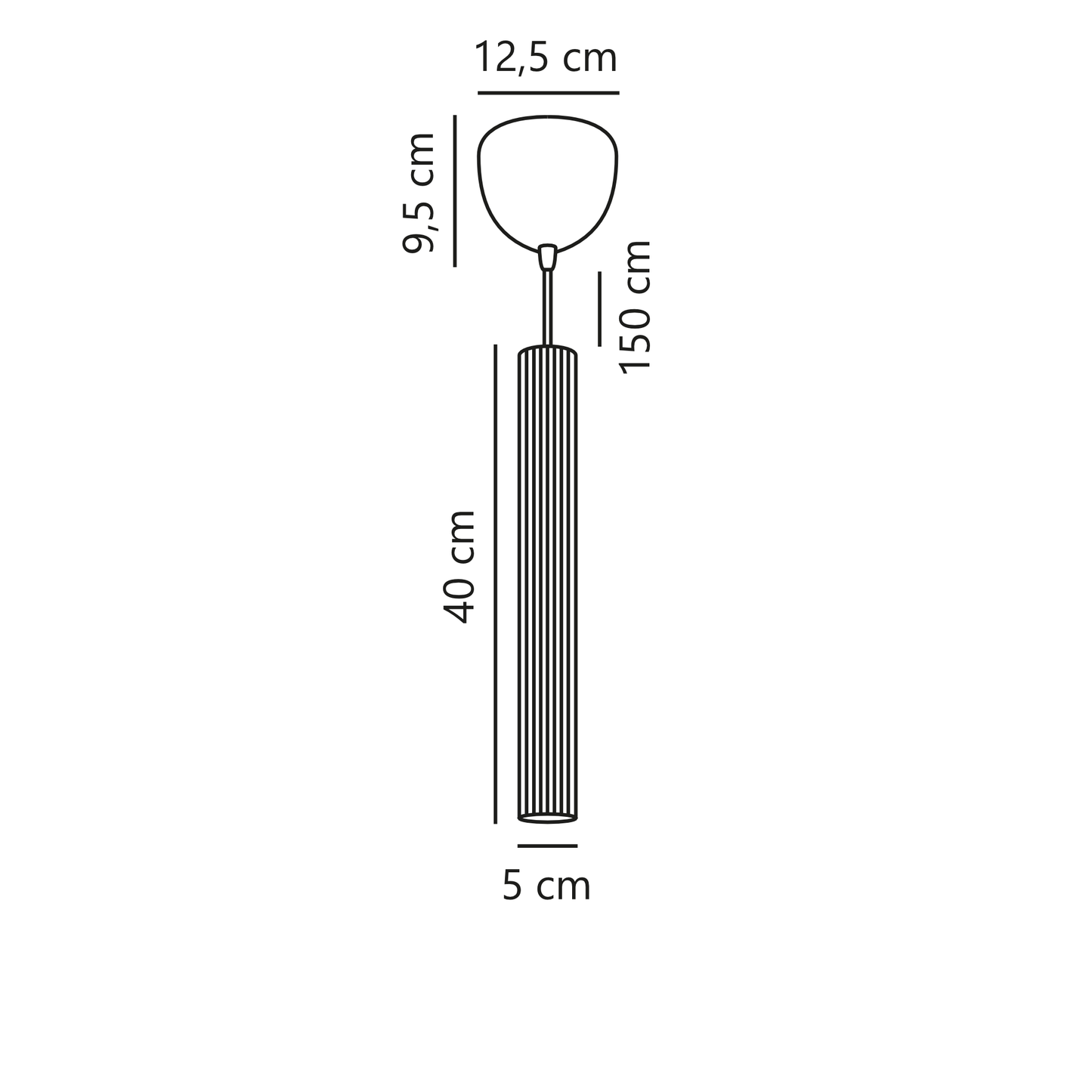 Vico Candeeiro de Tecto Preto