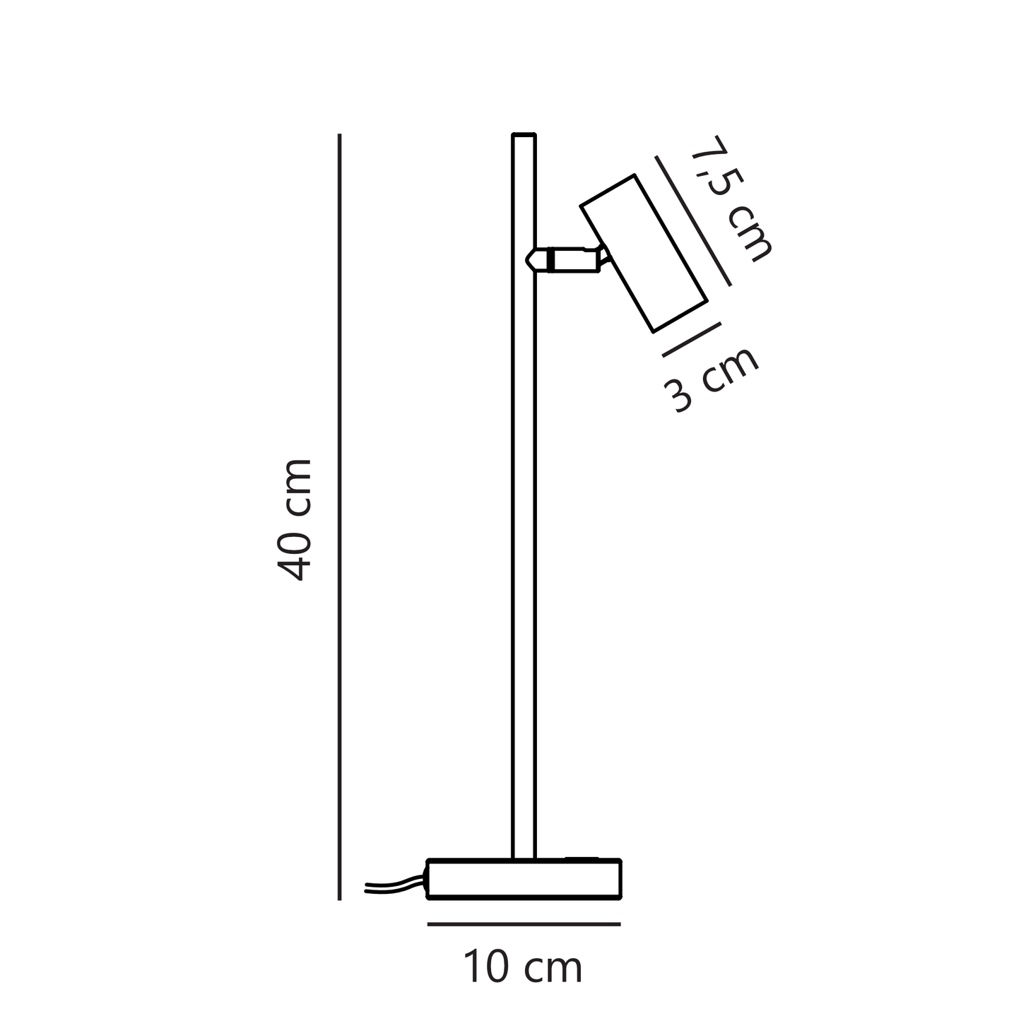 Omari Candeeiro de Mesa Preto