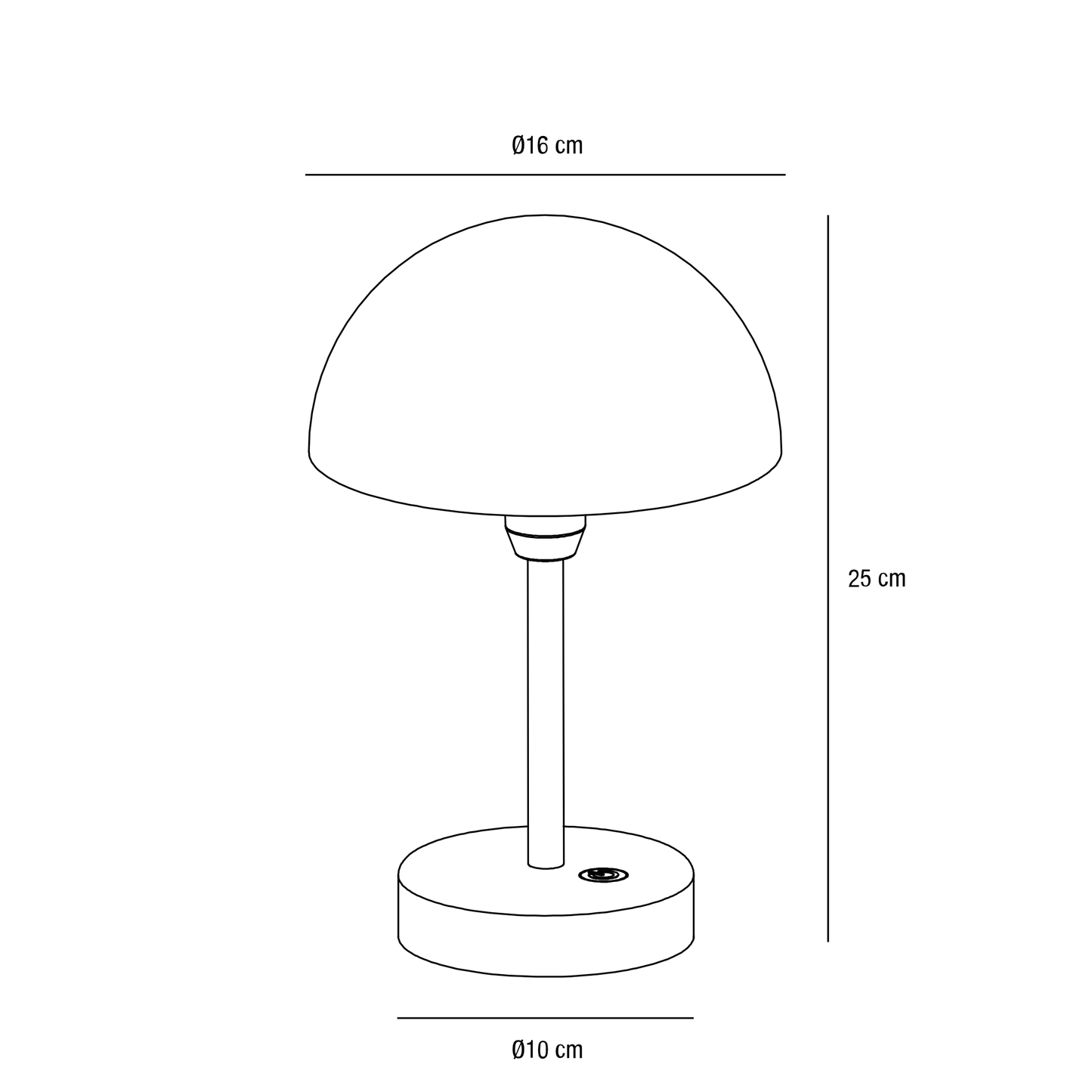 Ellen To-Go Recarregável Preto