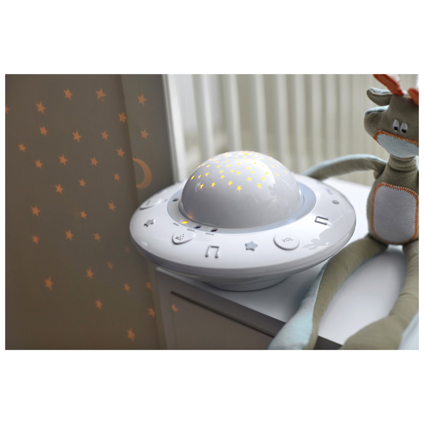 Projetor e Luz de Presença com Canções de Embalar