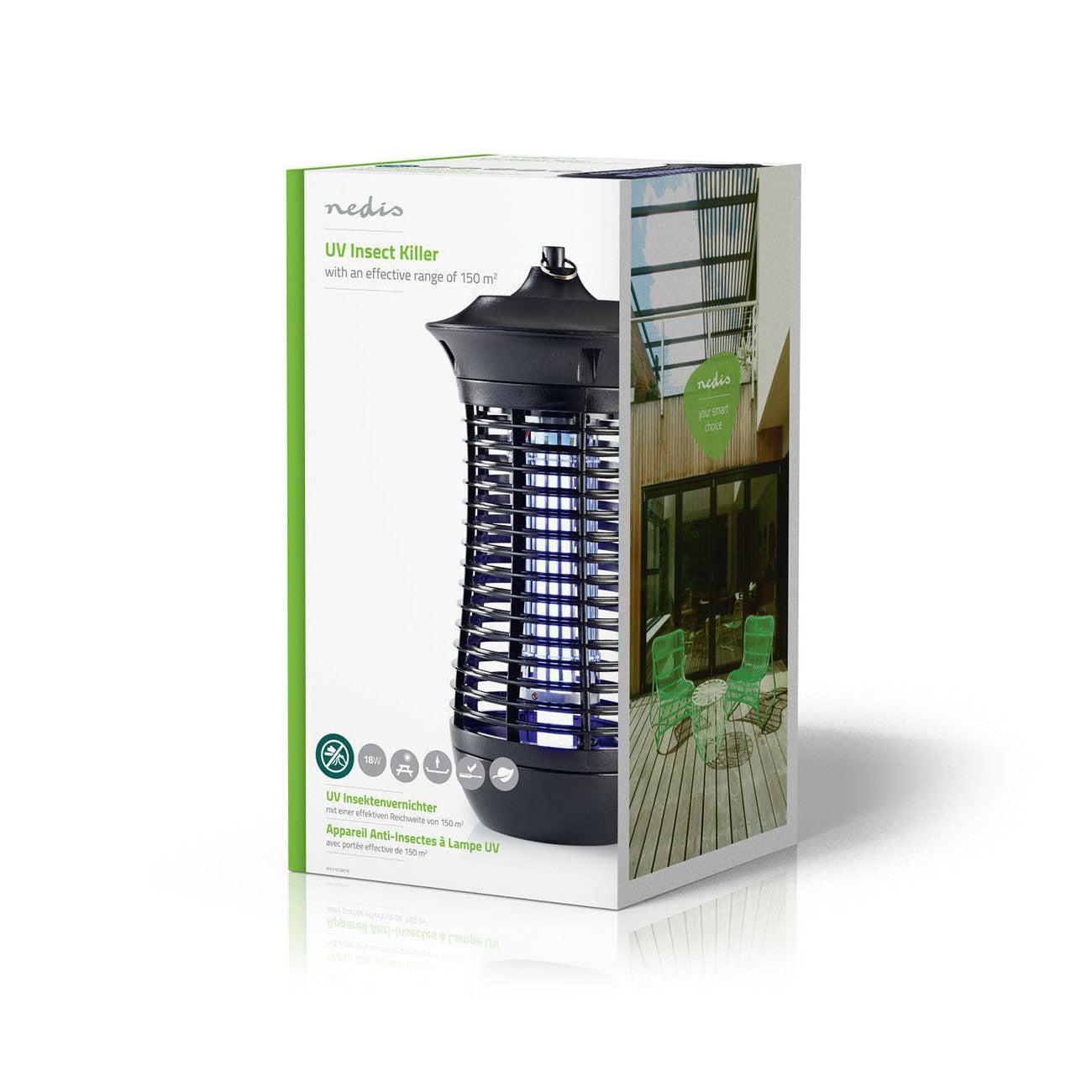 Armadilha Luminosa para Mosquitos 18W | Alcance 150 m2
