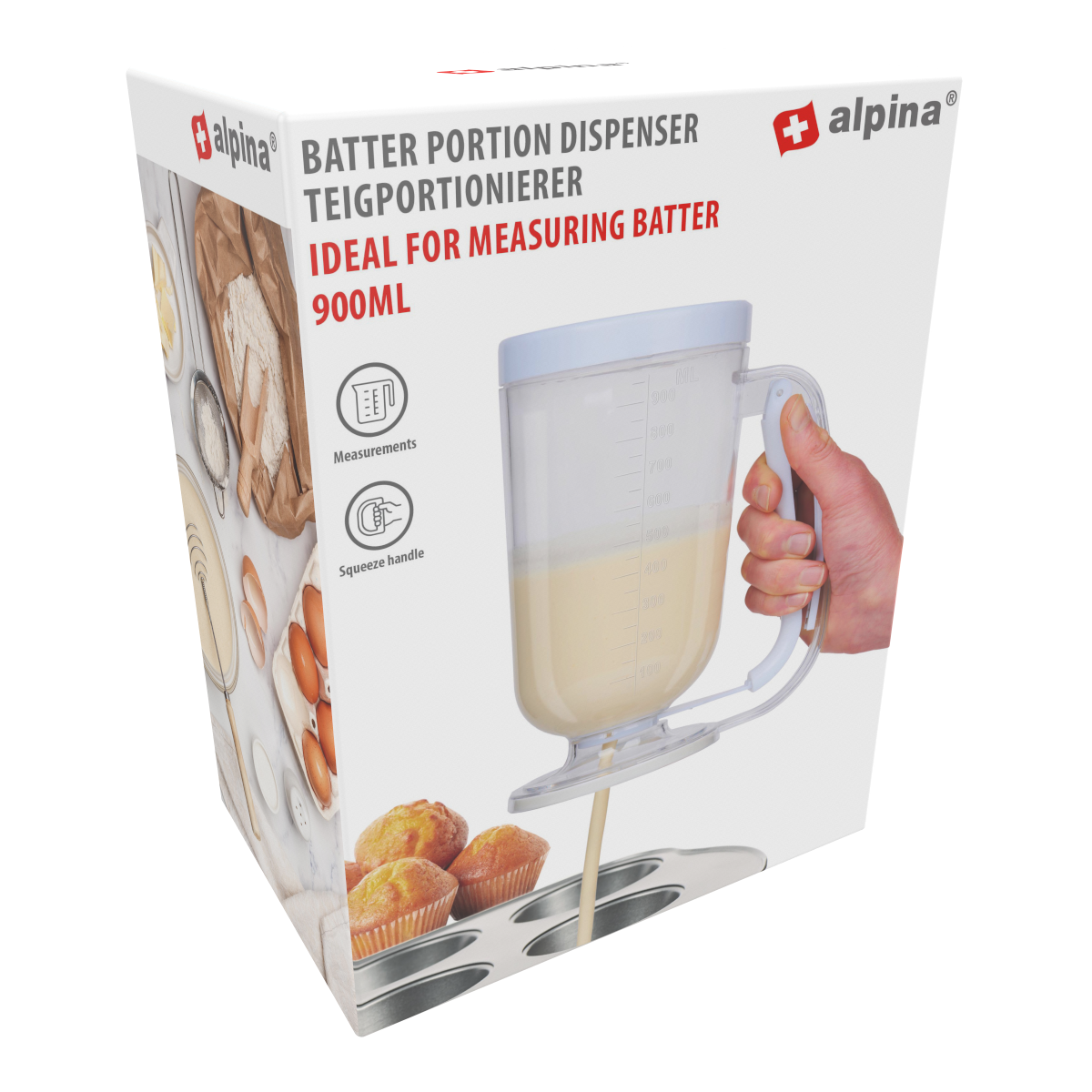 Dispensador de Massa 900ml Alpina