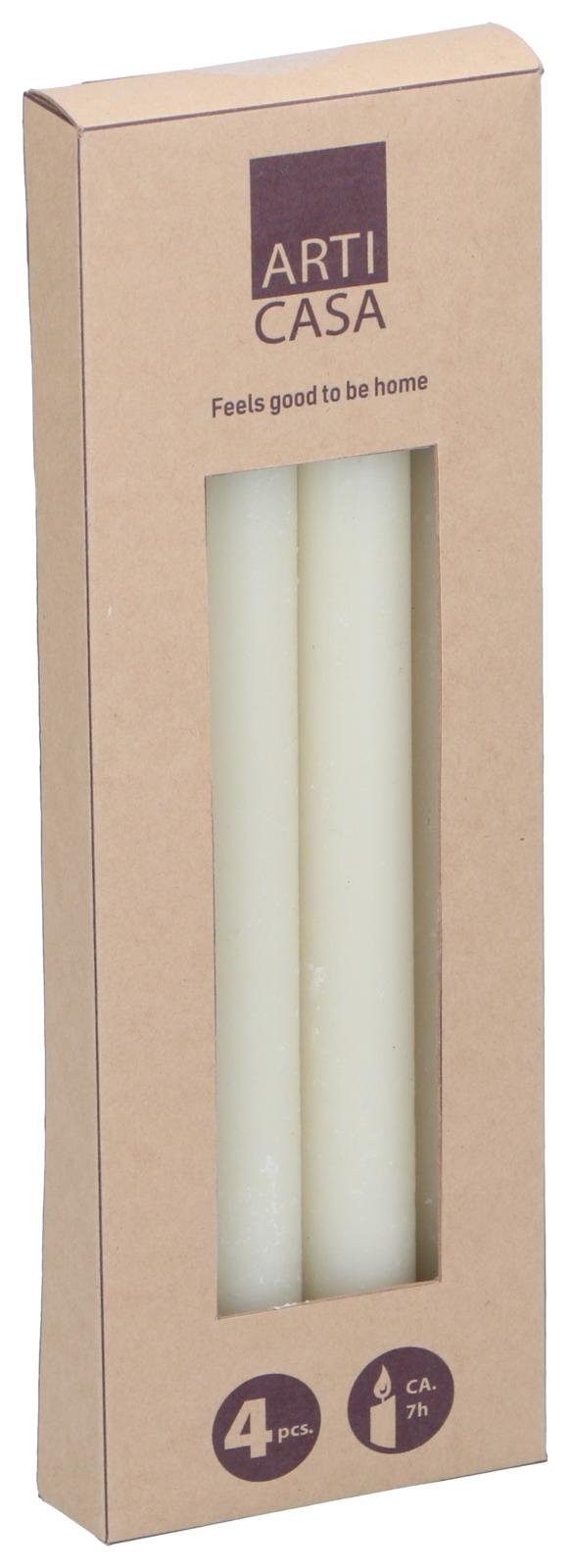 Velas de Jantar Rústicas Creme x4 Arti Casa