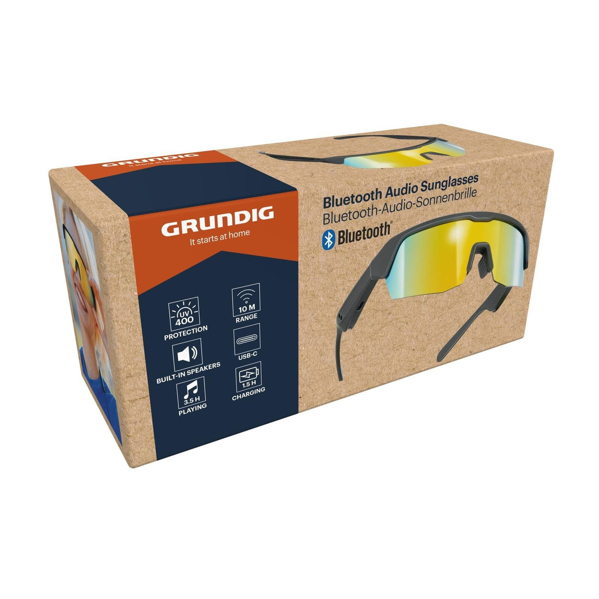 Óculos de Sol com Auriculares UV400 Grundig