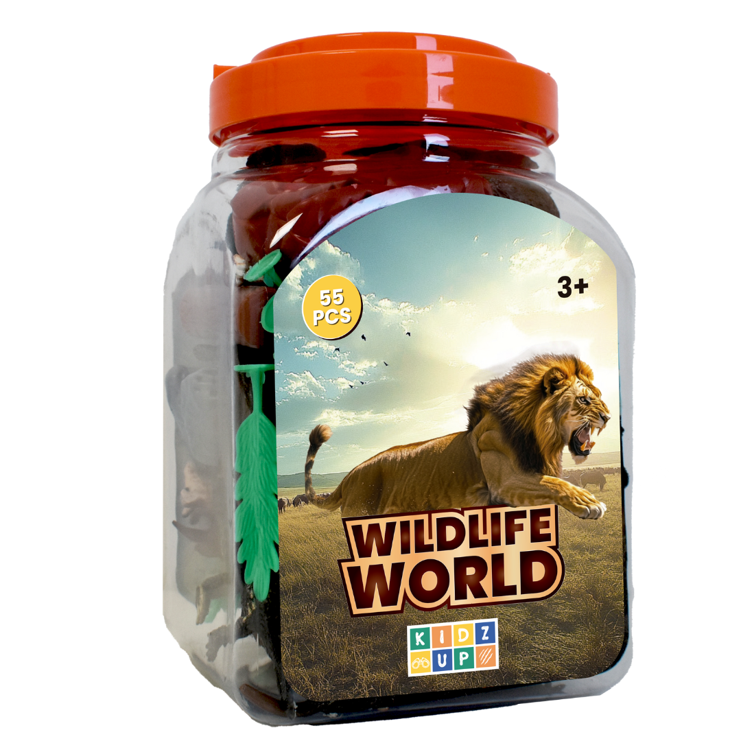 Animais de Brincar Selva KIDZUP (55 Unidades)