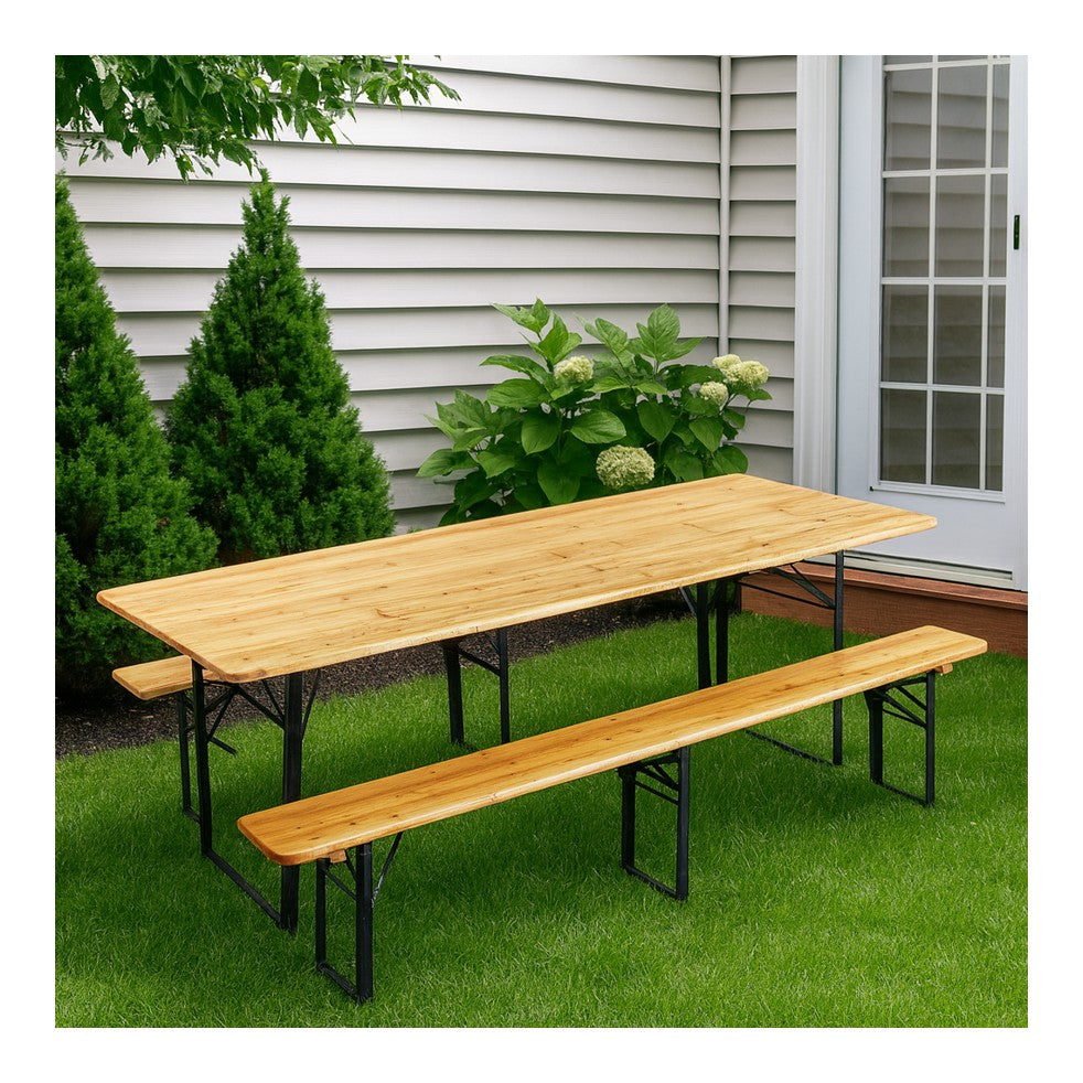 Conjunto de Mesa e Bancos 2M BORA BORA