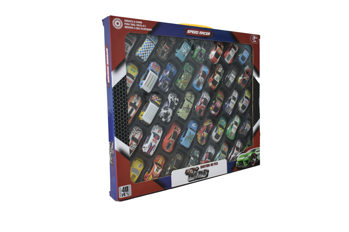Caixa 40 Carrinhos Sortidos SPEEDRACER