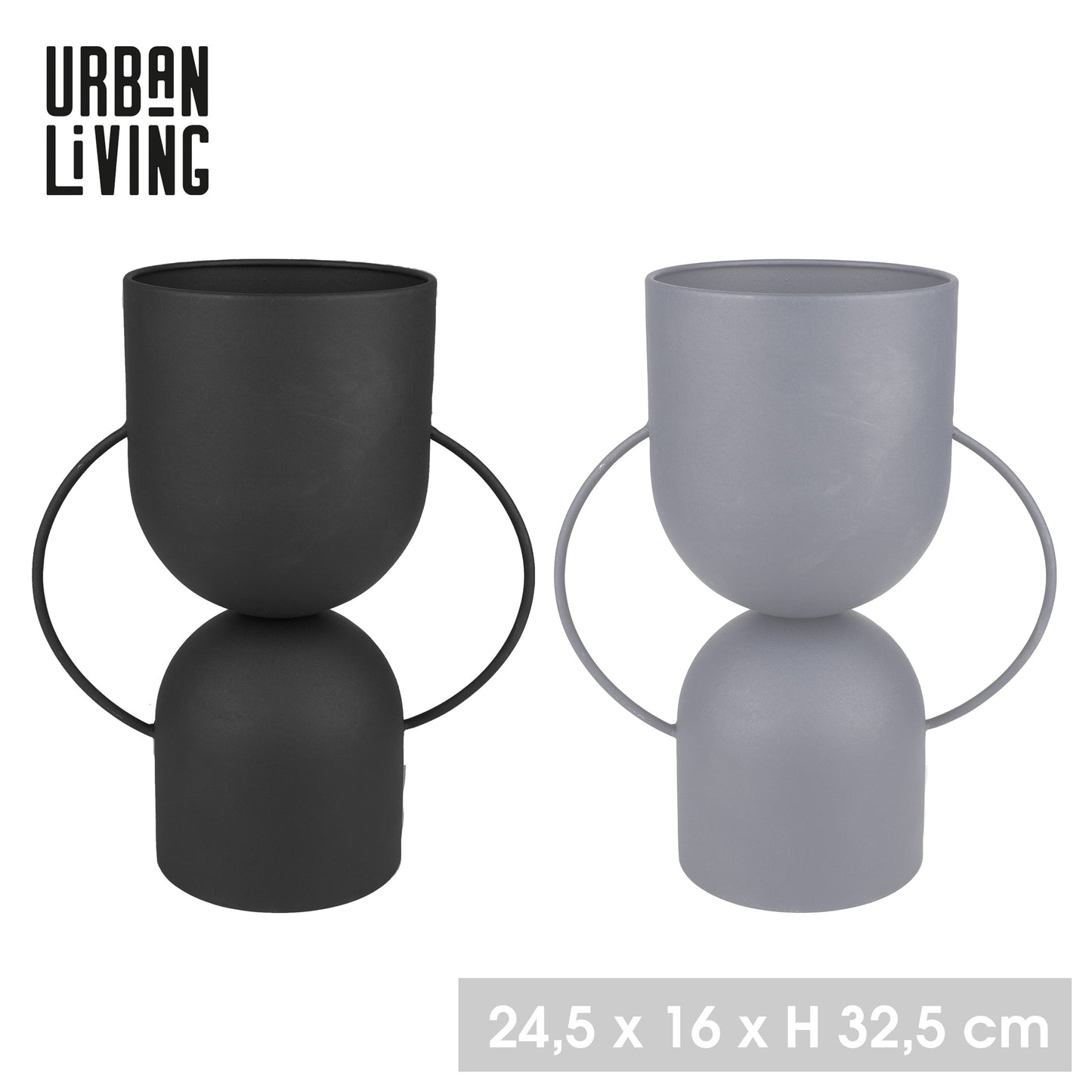 Vaso em Metal 24,5x32,5 cm