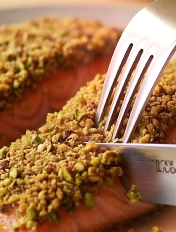 Salmão com Pistacho