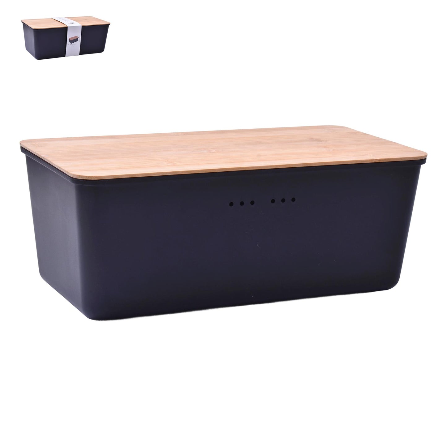 Caixa p/Pão c/Tampa 18x34x14cm KIKASA