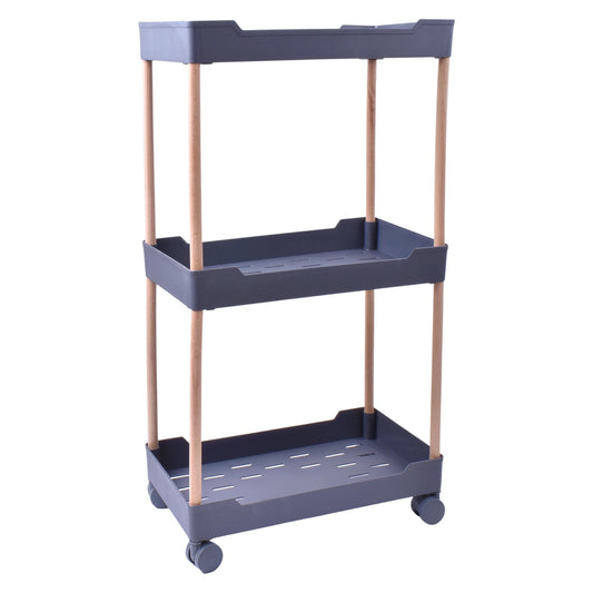 Estante de 3 Prateleiras c/Rodas KIKASA