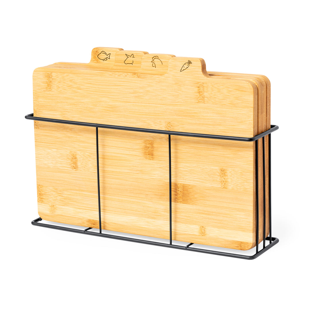 Conj. 4 Tábuas em Bambú 29x23cm KIKASA