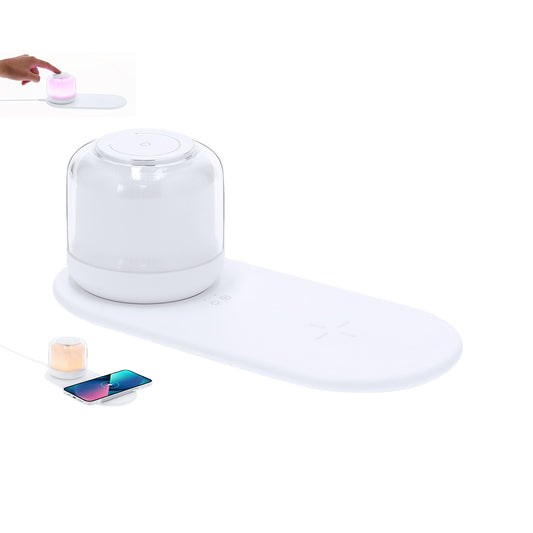 Lâmpada Multifuncional com Carregamento Sem Fios – 12 LEDs