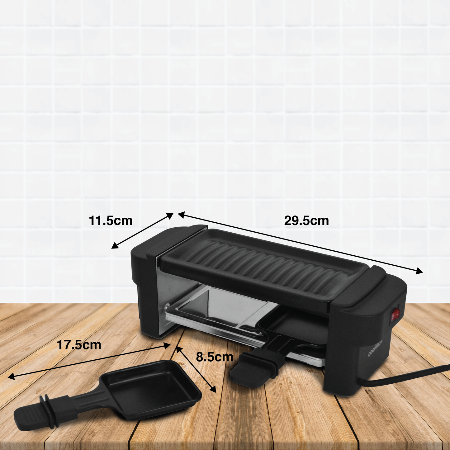 Raclette Retangular 2 Pessoas 400W COOKITCH
