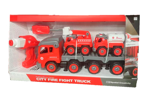 Camião Bombeiros DIY Elétrico 35cm KIDZUP