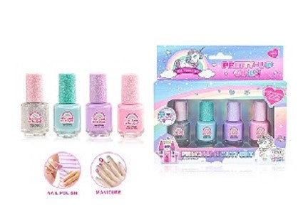 Conj. 4 Vernizes Princess KIDZUP