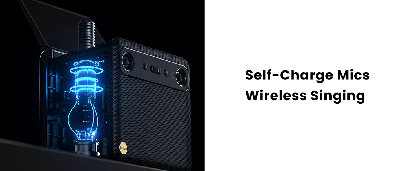 Sistema De Som Karaoke Portátil Break X2 Com Ecrã Tátil 10,1" 180º + 2 Microfones Sem Fios – Android