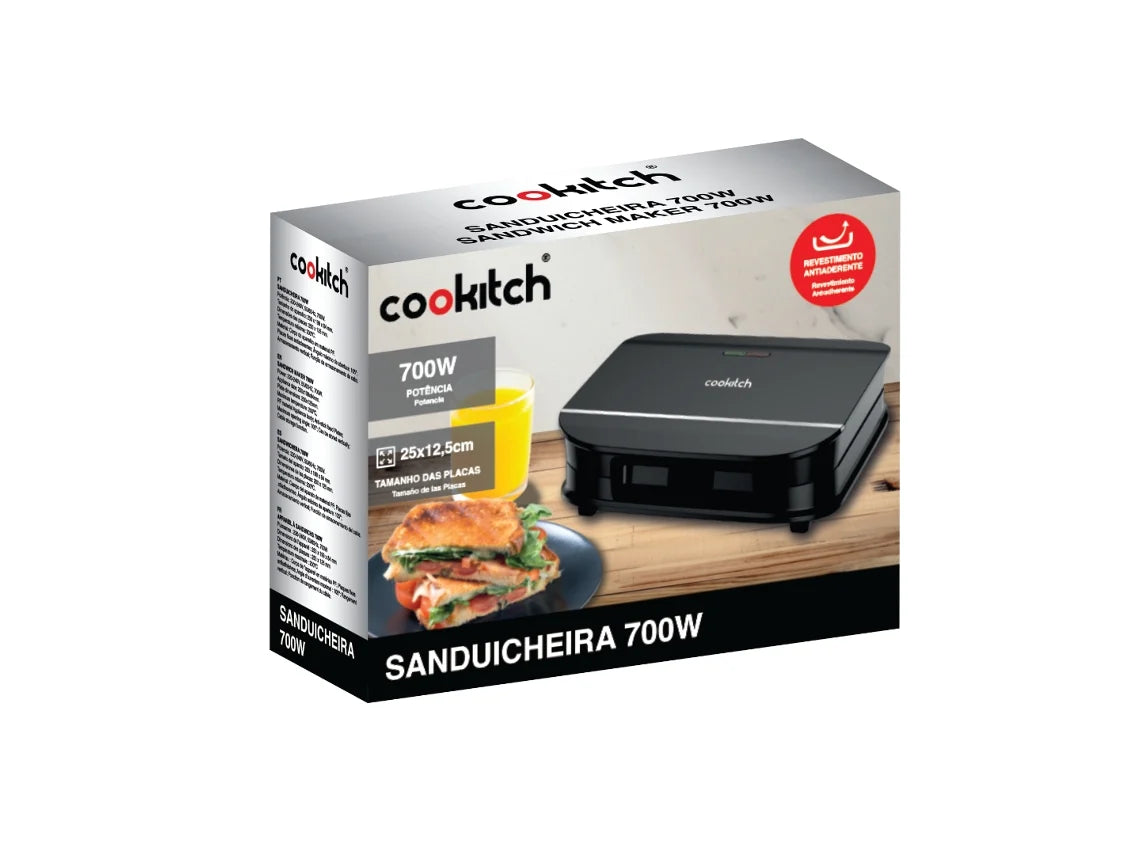 Sanduicheira Cookitch | Preto Matte | 700w (Outlet)