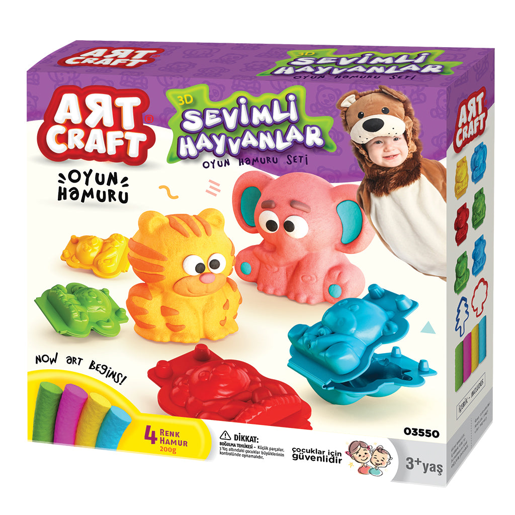 3D Cute Animals Dough - ART CRAFT