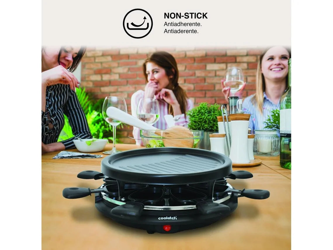 Grelhador Raclette Redonda 8 Pessoas 800w Cookitch
