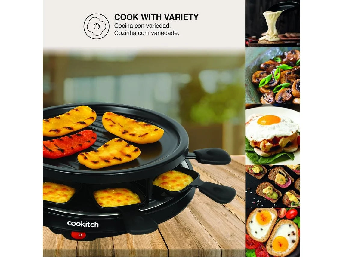 Grelhador Raclette Redonda 8 Pessoas 800w Cookitch