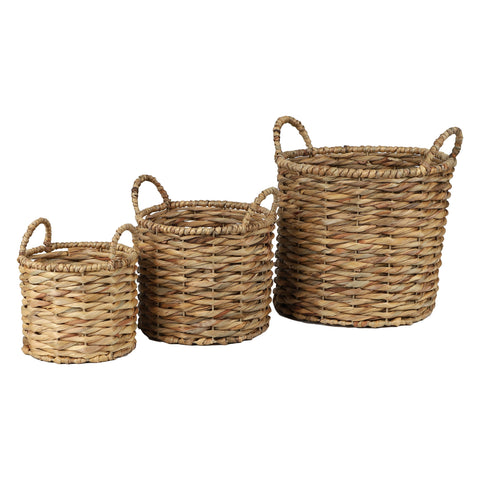 Conjunto de 3 Cestos em Jacinto D' Água