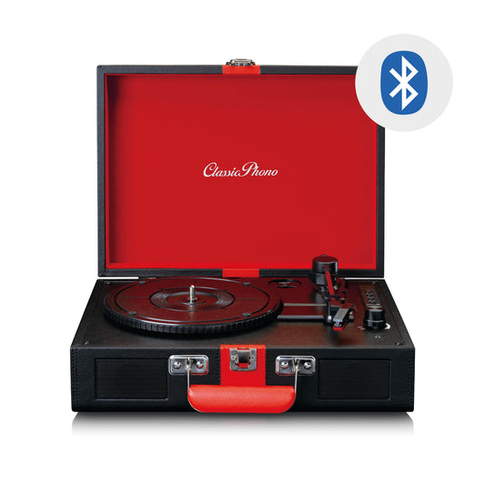 Gira Discos C/ Bluetooth Lenco Preto/Vermelho