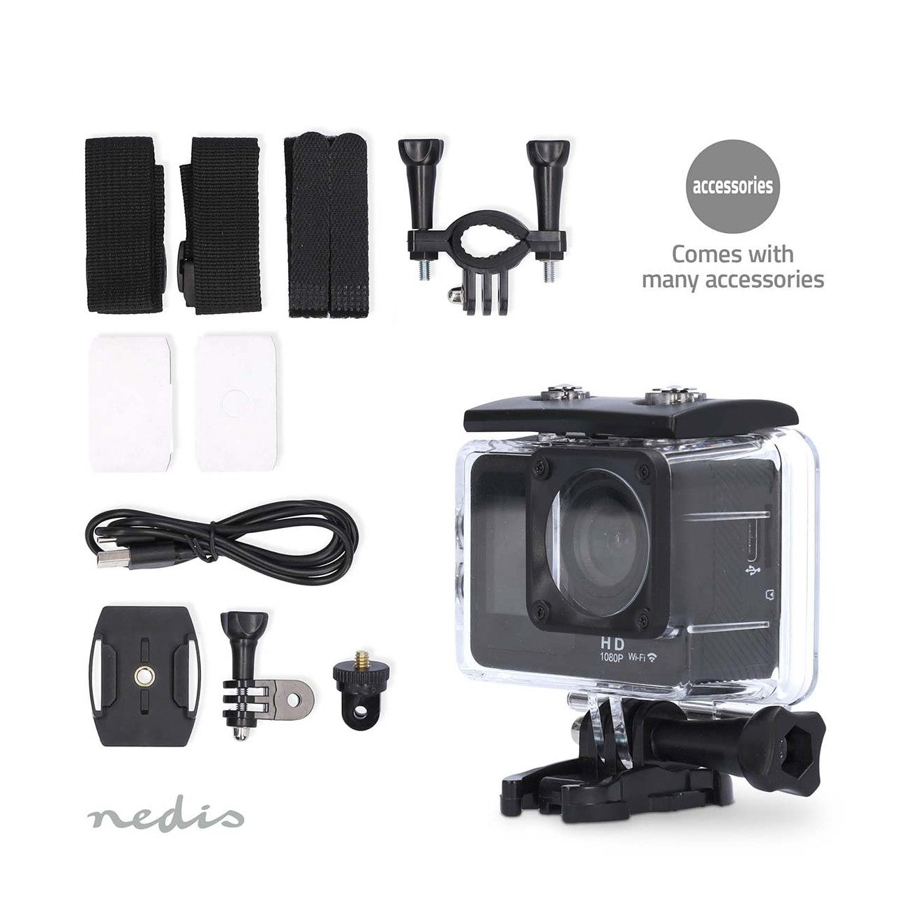 Câmara de Ação Aquática HD (12Mp - Wifi) + Acessórios